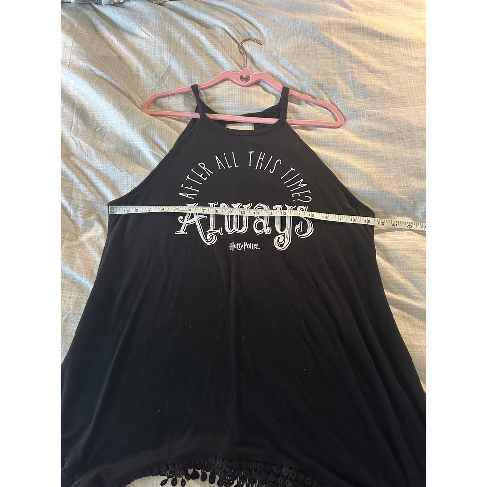 Harry Potter Tanktop Always Graphic Black Sleeveless Casual Women's